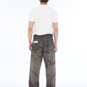 At Figürlü Baskılı Baggy Denim Pantolon